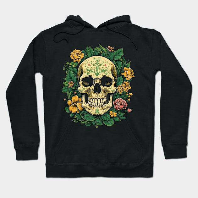 Traditional Skull tattoo Hoodie by Goku Creations